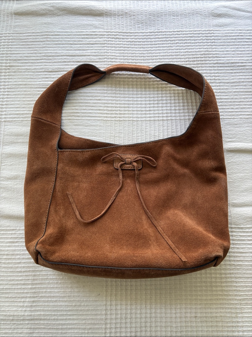 Lucky Brand Brown Suede Hobo Shoulder Bag